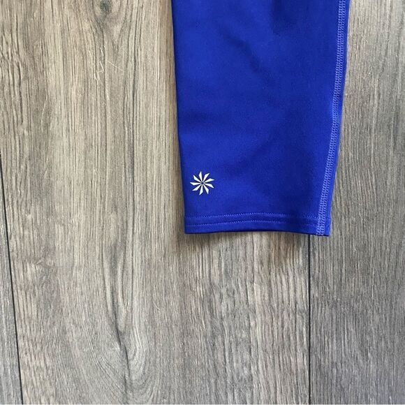 Athleta Leggings Royal Blue Capri Workout Gym Activewear XS - Picture 5 of 12